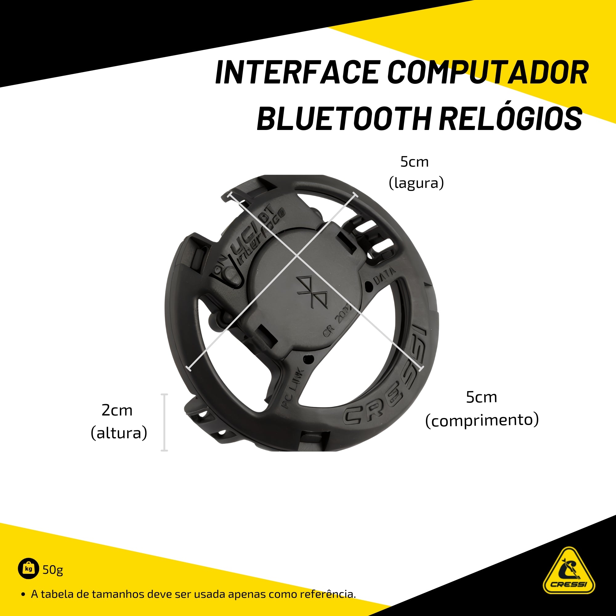 Interface Computador Cressi BlueTooth Relógios