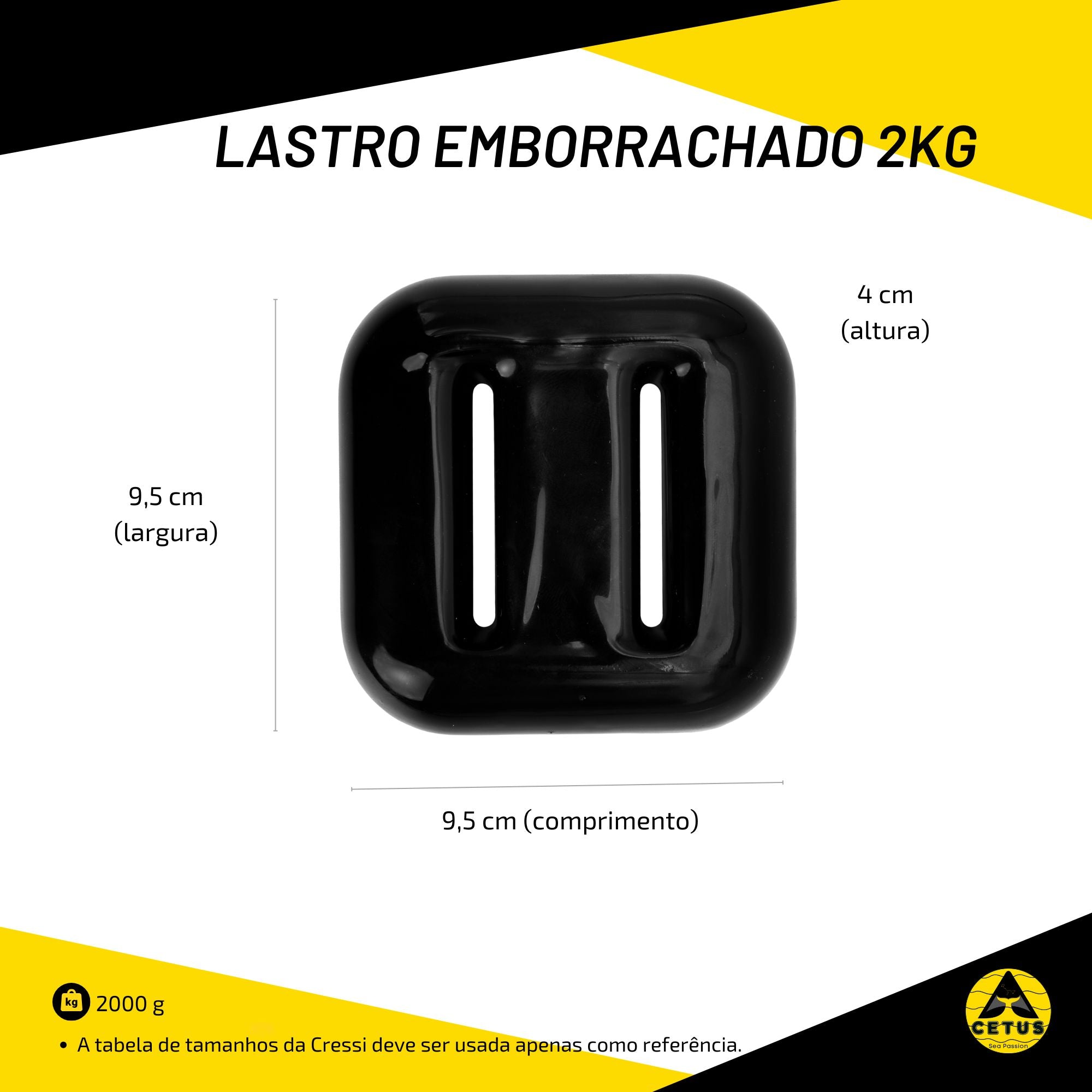 Lastro Emborrachado Cetus 2 Kg