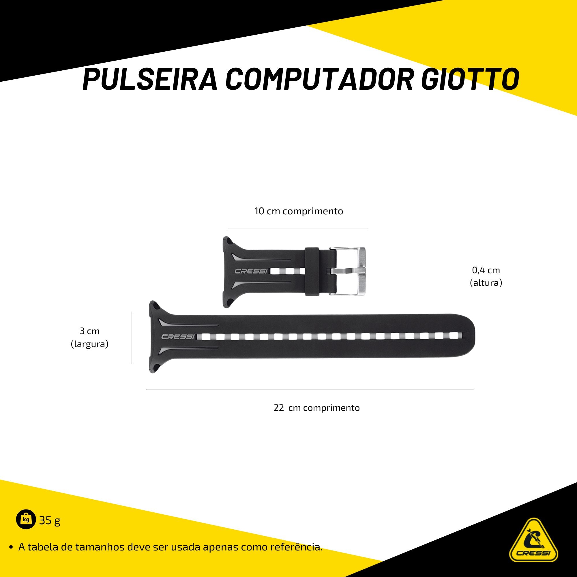 Pulseira Computador Cressi Giotto