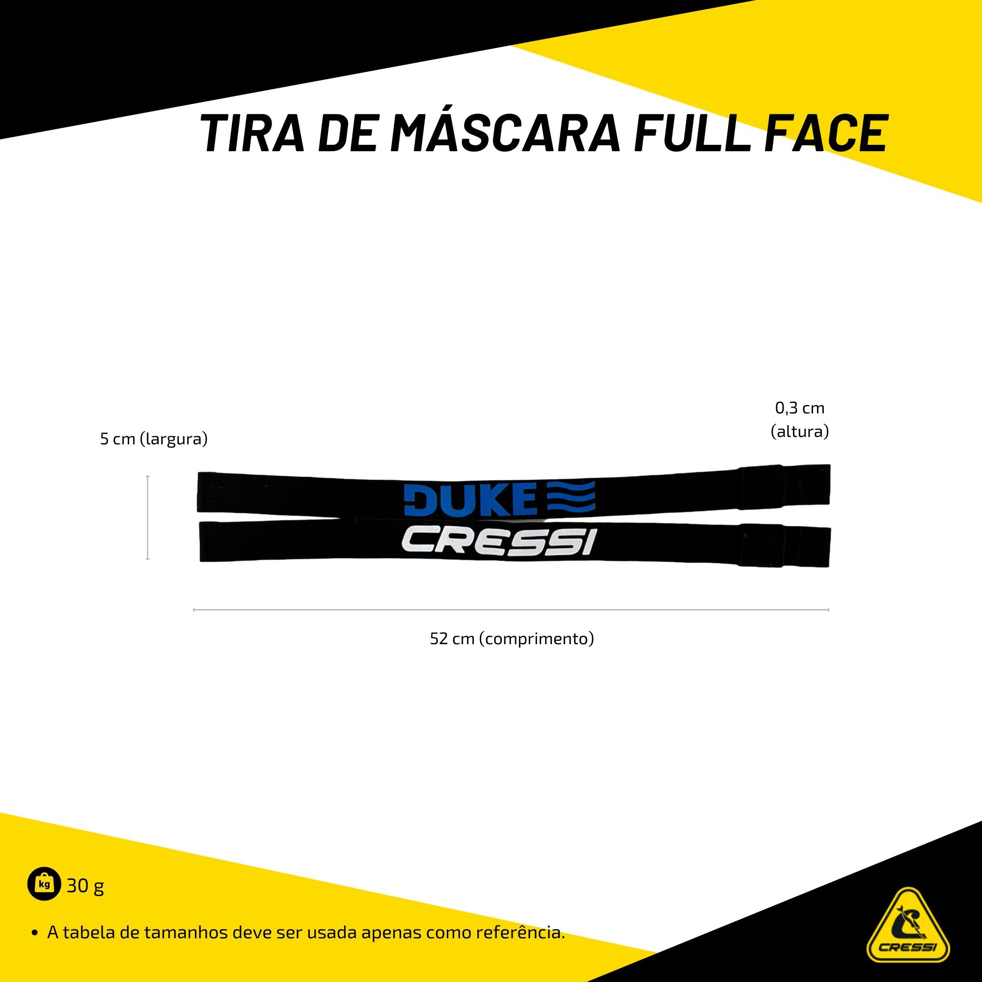 Tira de Máscara Cressi Full Face
