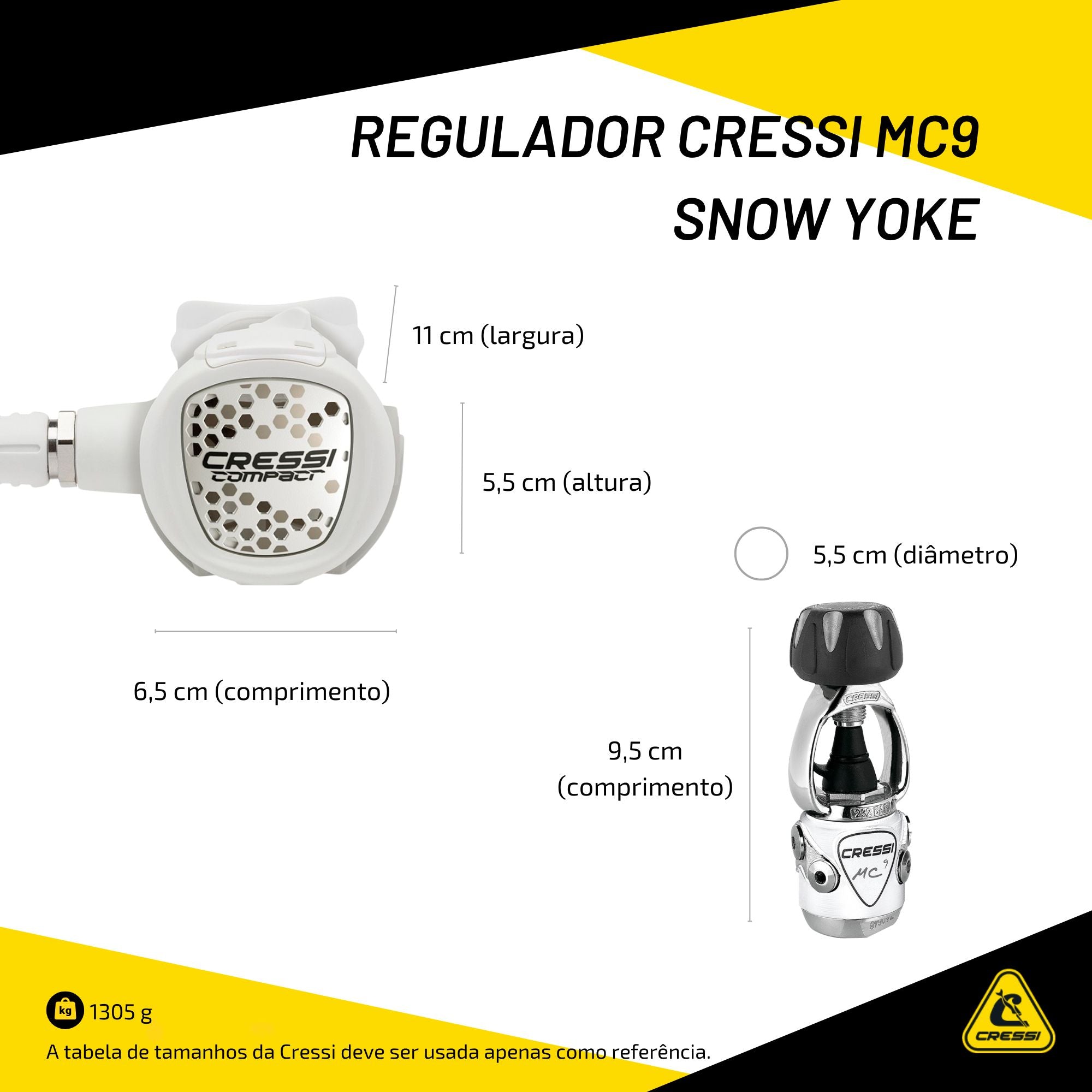 Regulador Cressi MC9 Snow Yoke