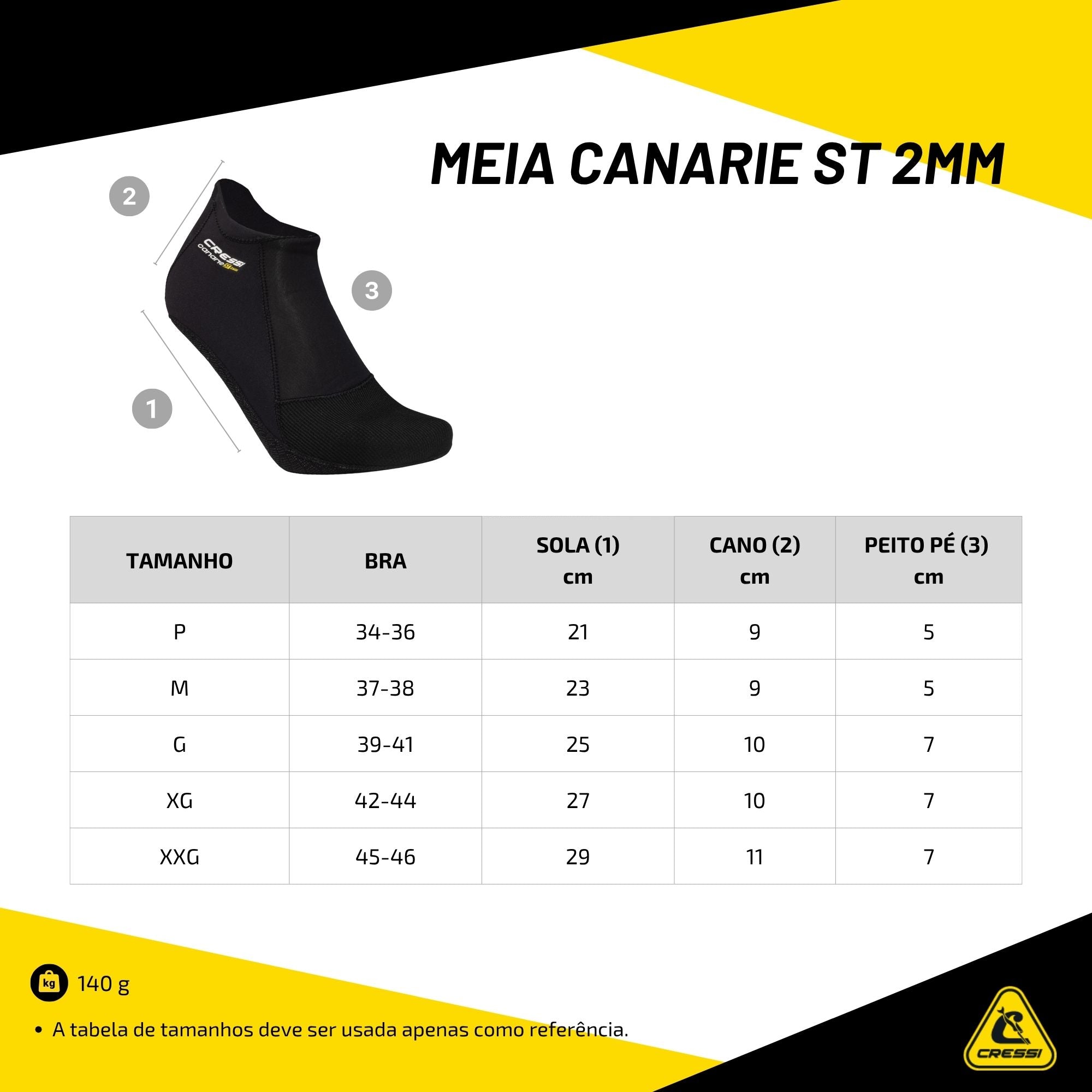 Meia Cressi Canarie ST 2mm
