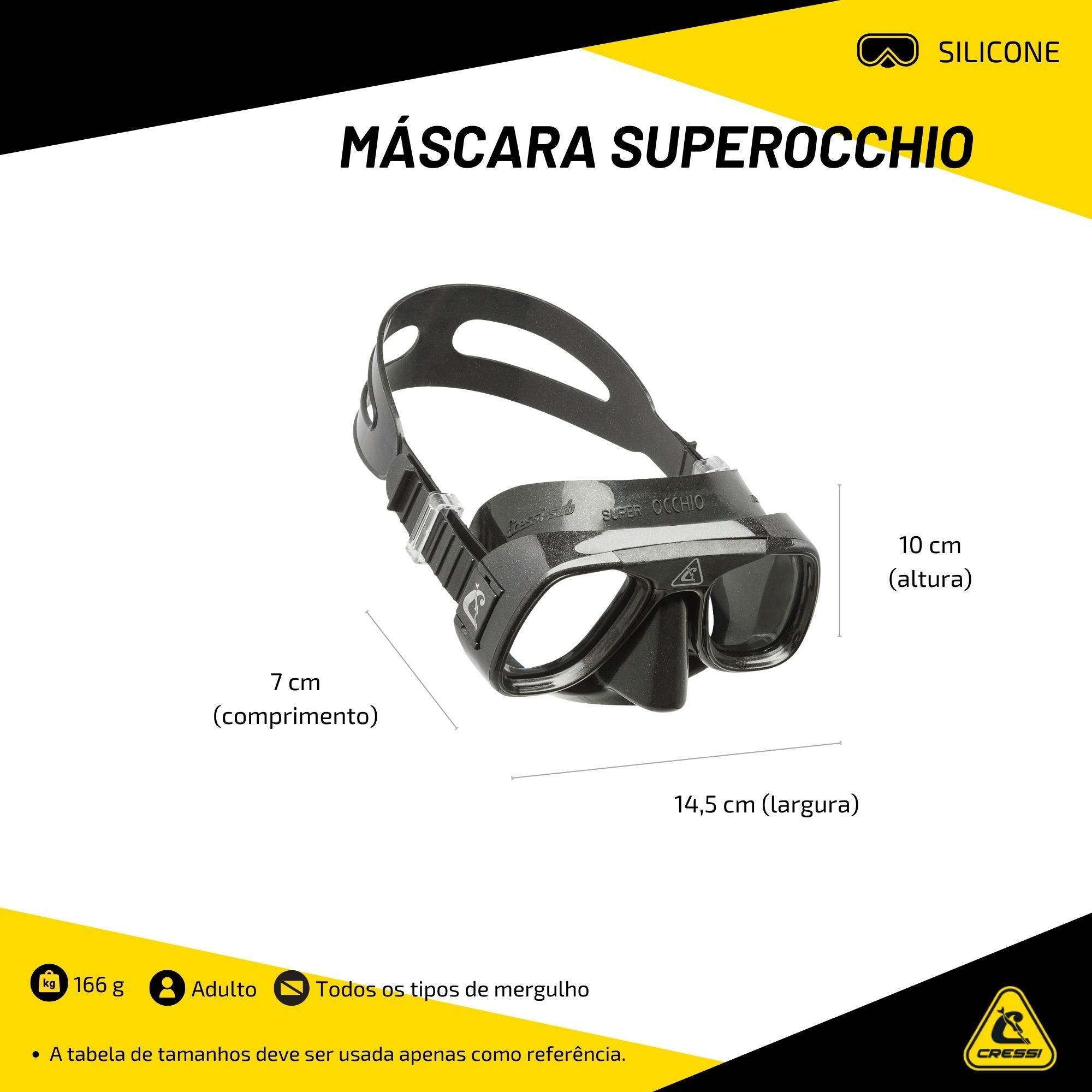 Máscara Cressi Superocchio
