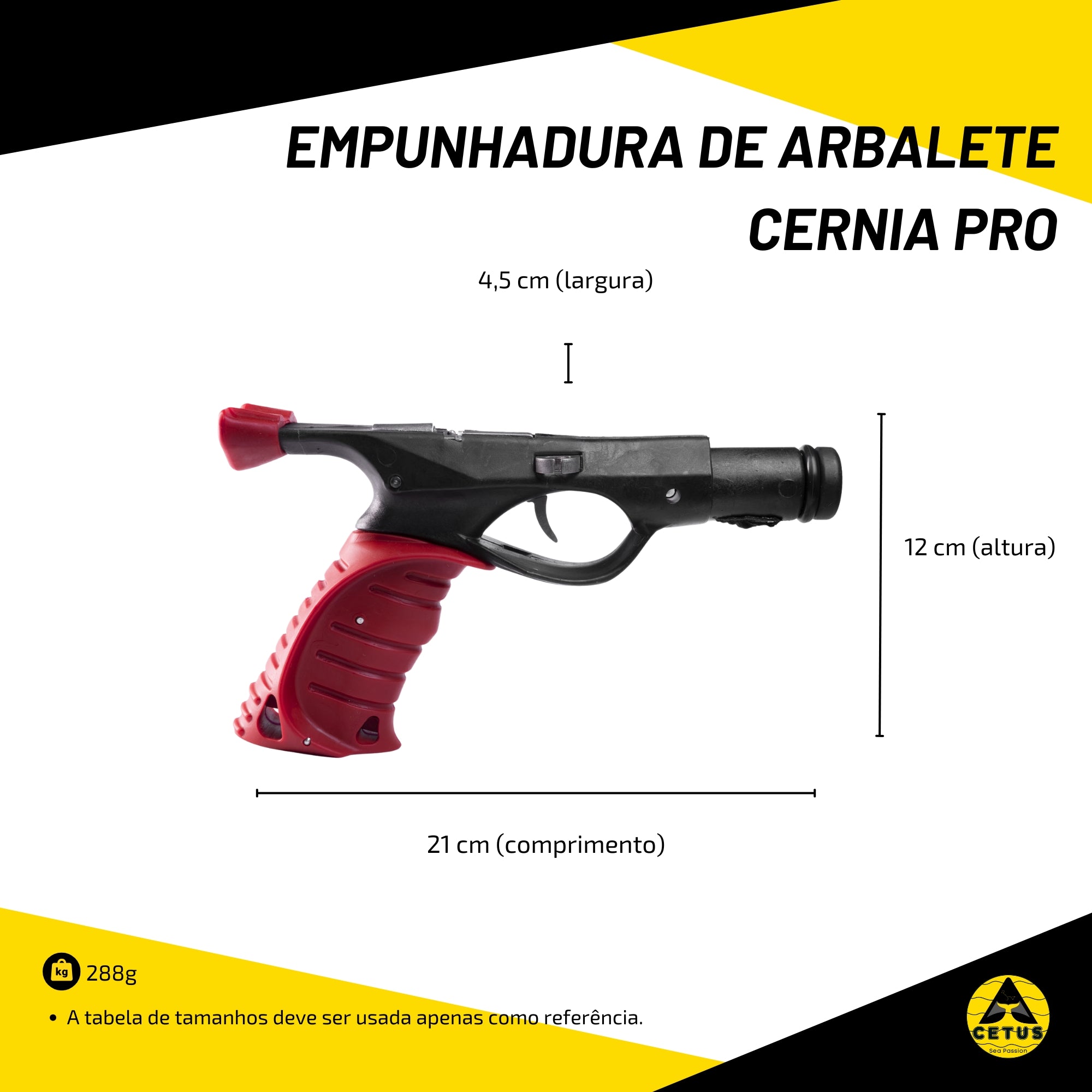 Empunhadura de Arbalete Cetus Cernia Pro