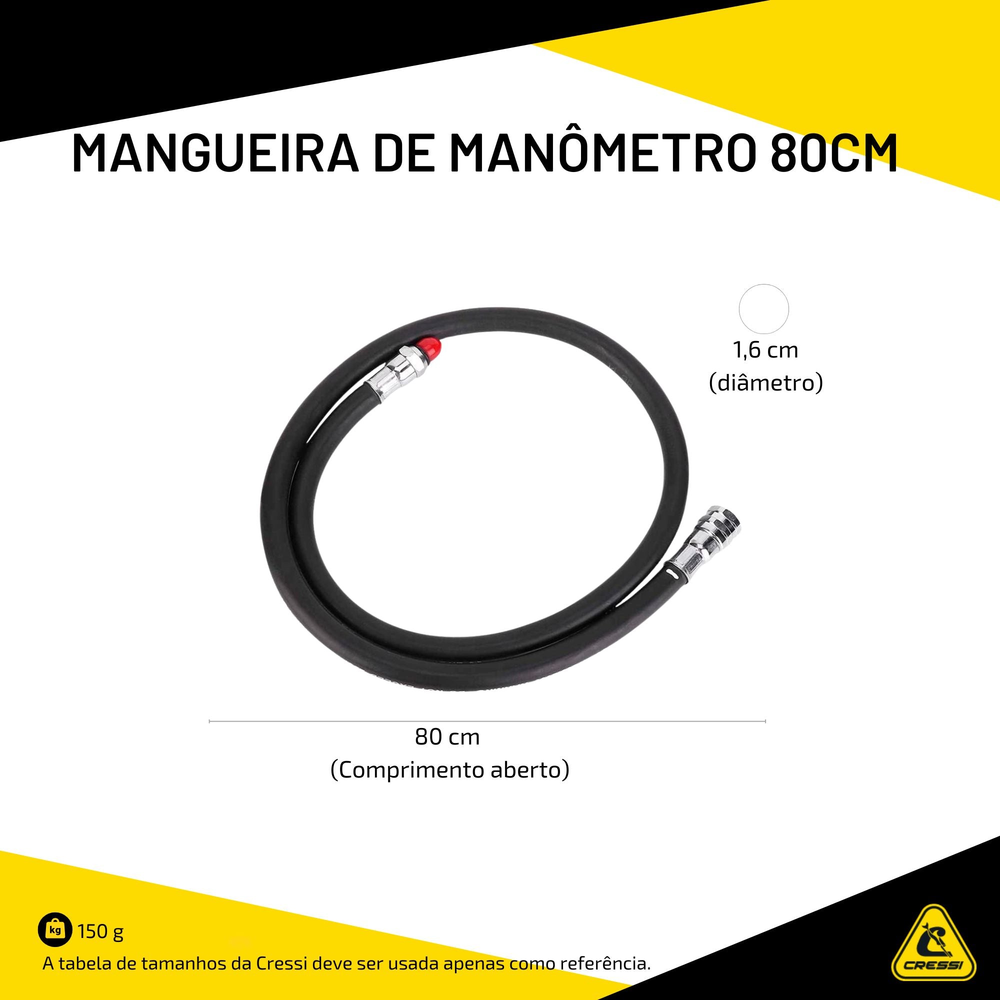 Mangueira de Manômetro Cressi 80cm