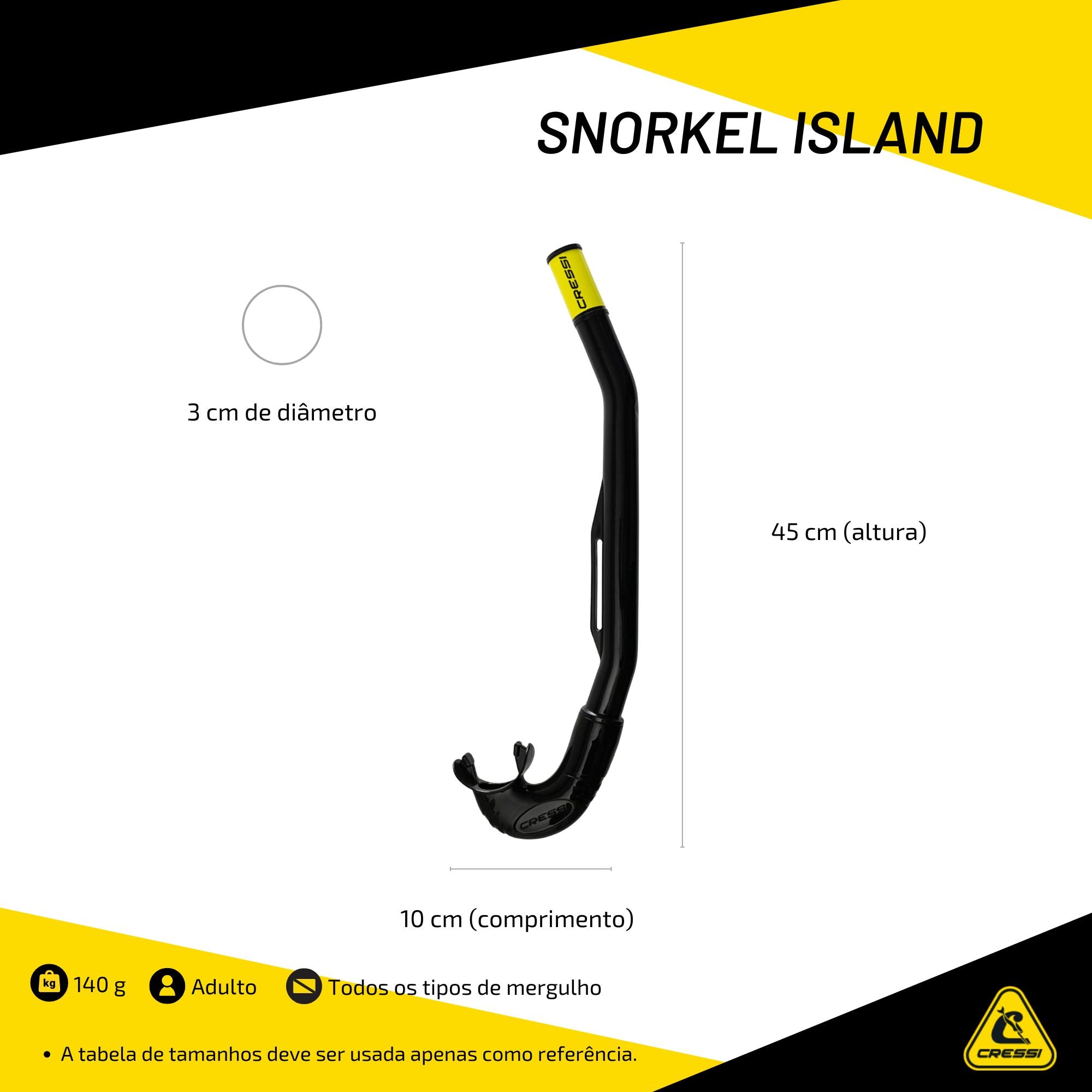 Snorkel Cressi Island