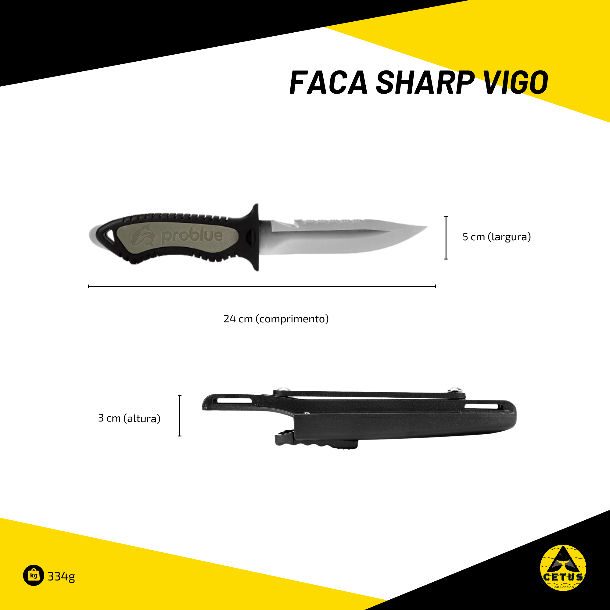 Faca Cetus Sharp Vigo
