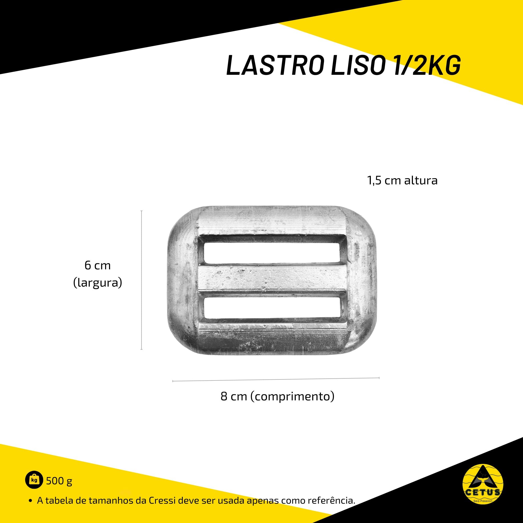Lastro Liso Cetus 1/2 Kg