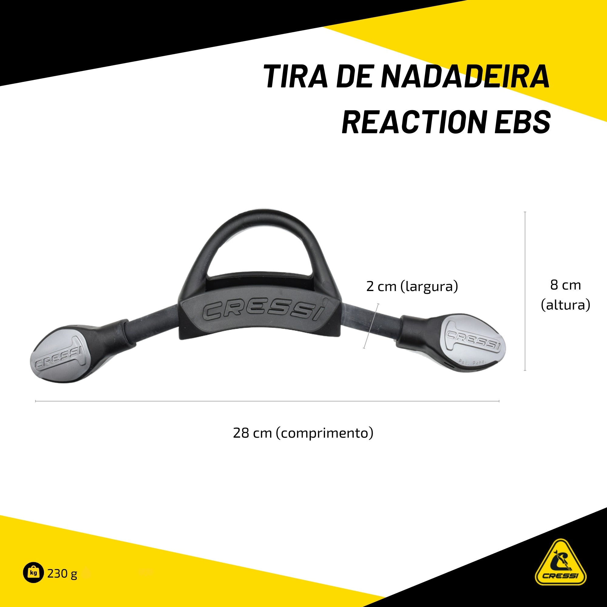 Tira de Nadadeira Cressi Reaction EBS
