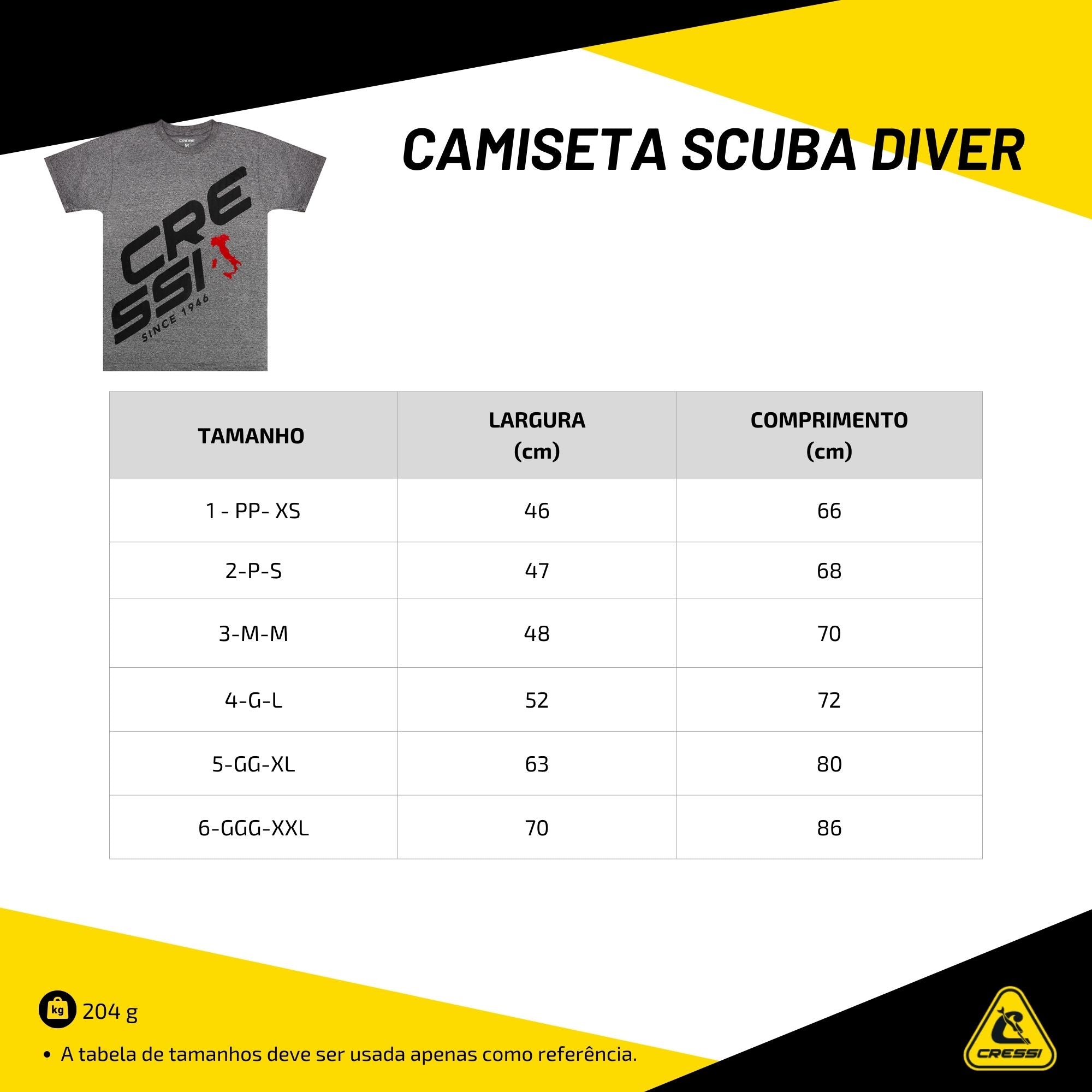Camiseta Cressi Temática