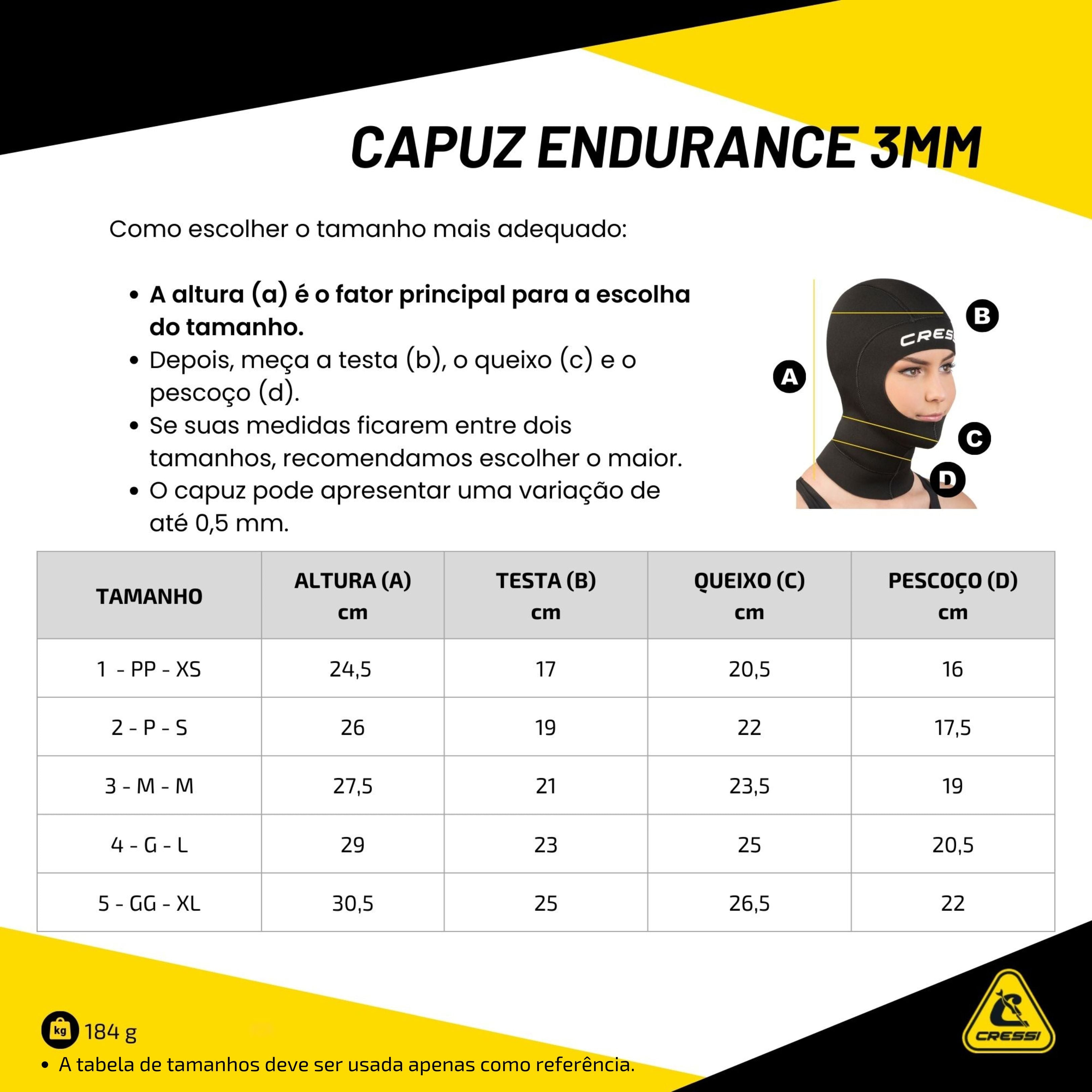Capuz Cressi Endurance 3mm