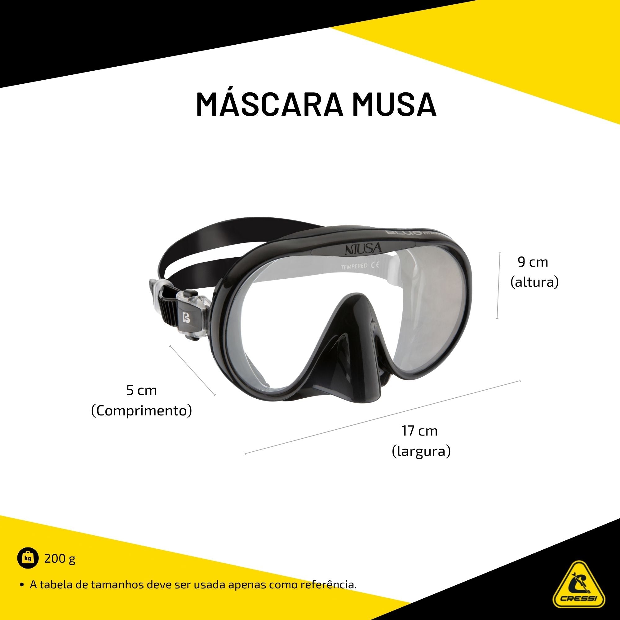 Máscara Cressi Musa