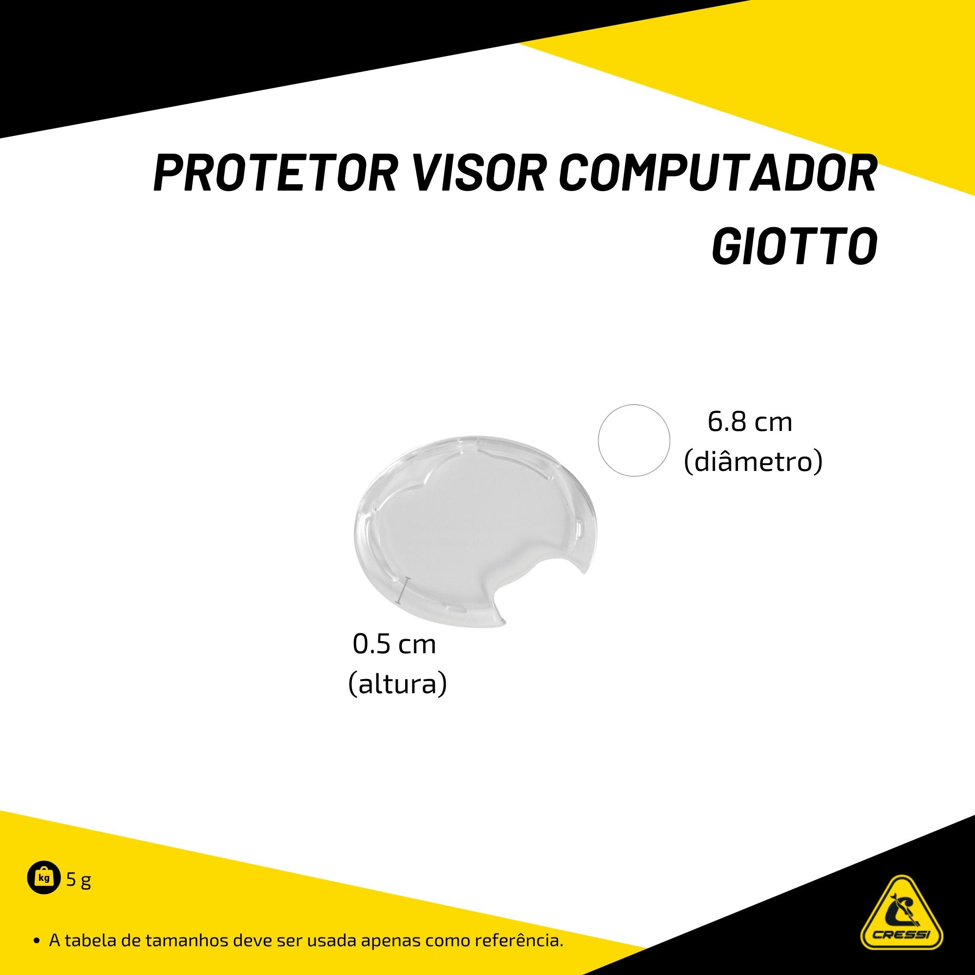 Protetor Visor Computador Cressi Giotto