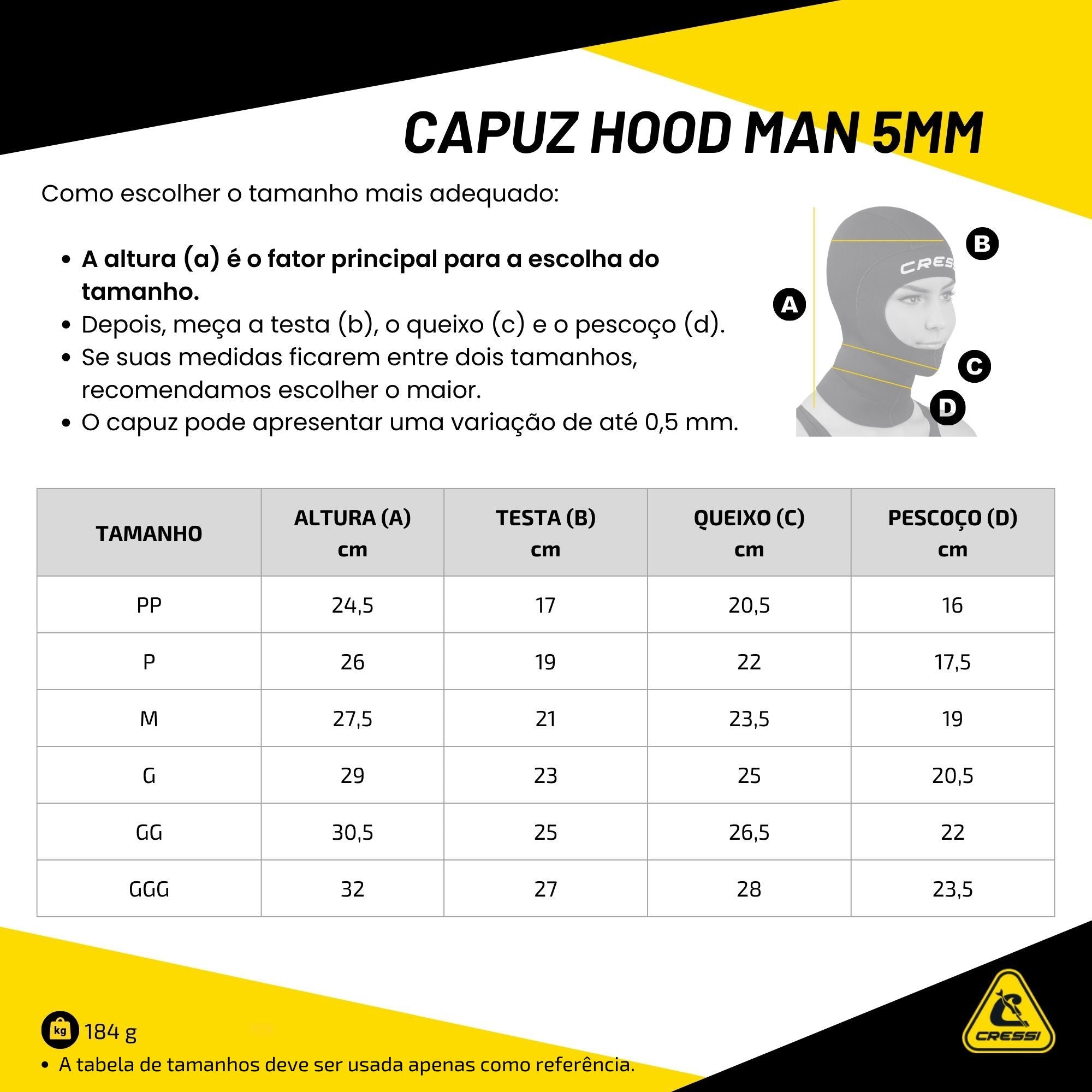 Capuz Cressi Hood Man 5mm