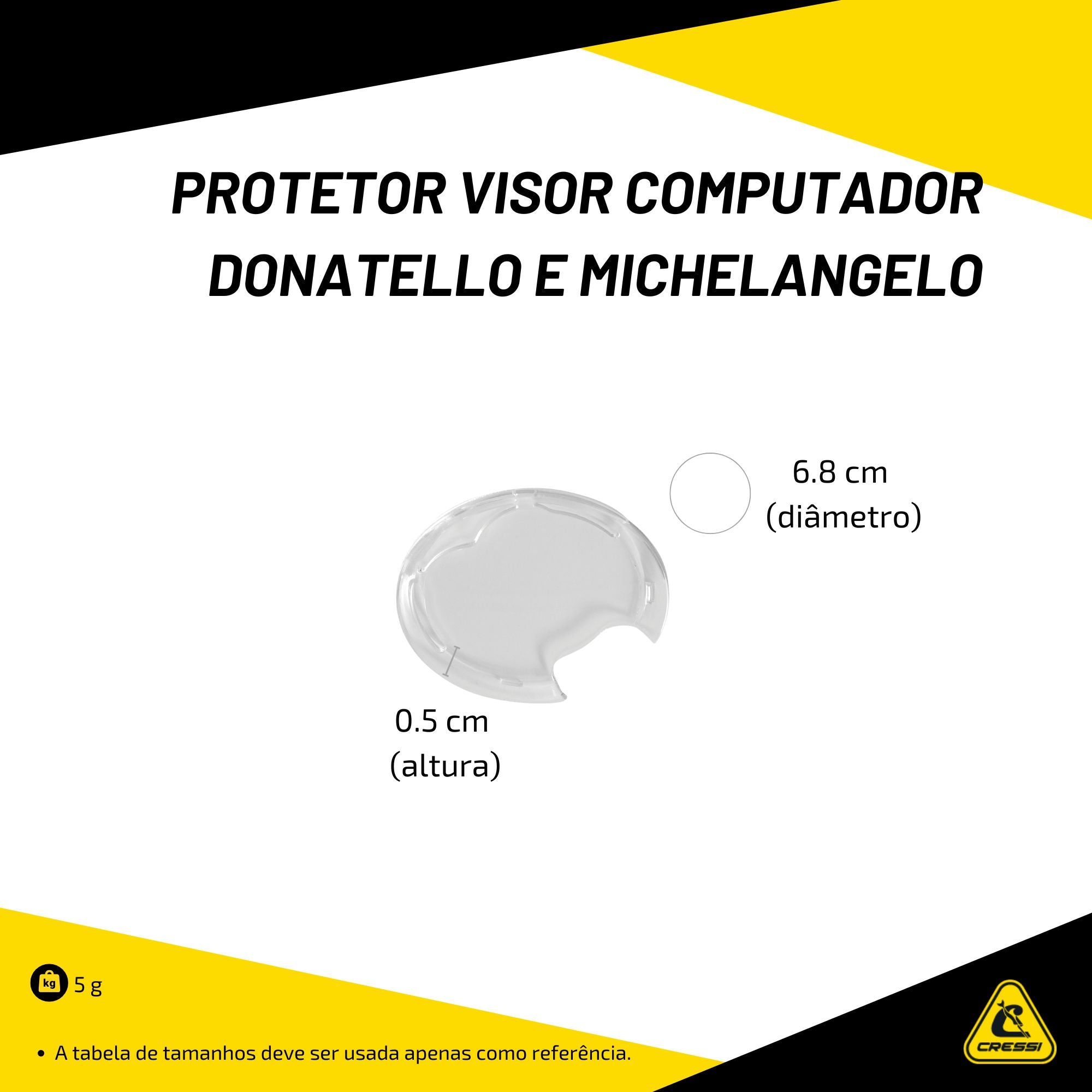 Protetor Visor Computador Cressi Donatello e Michelangelo
