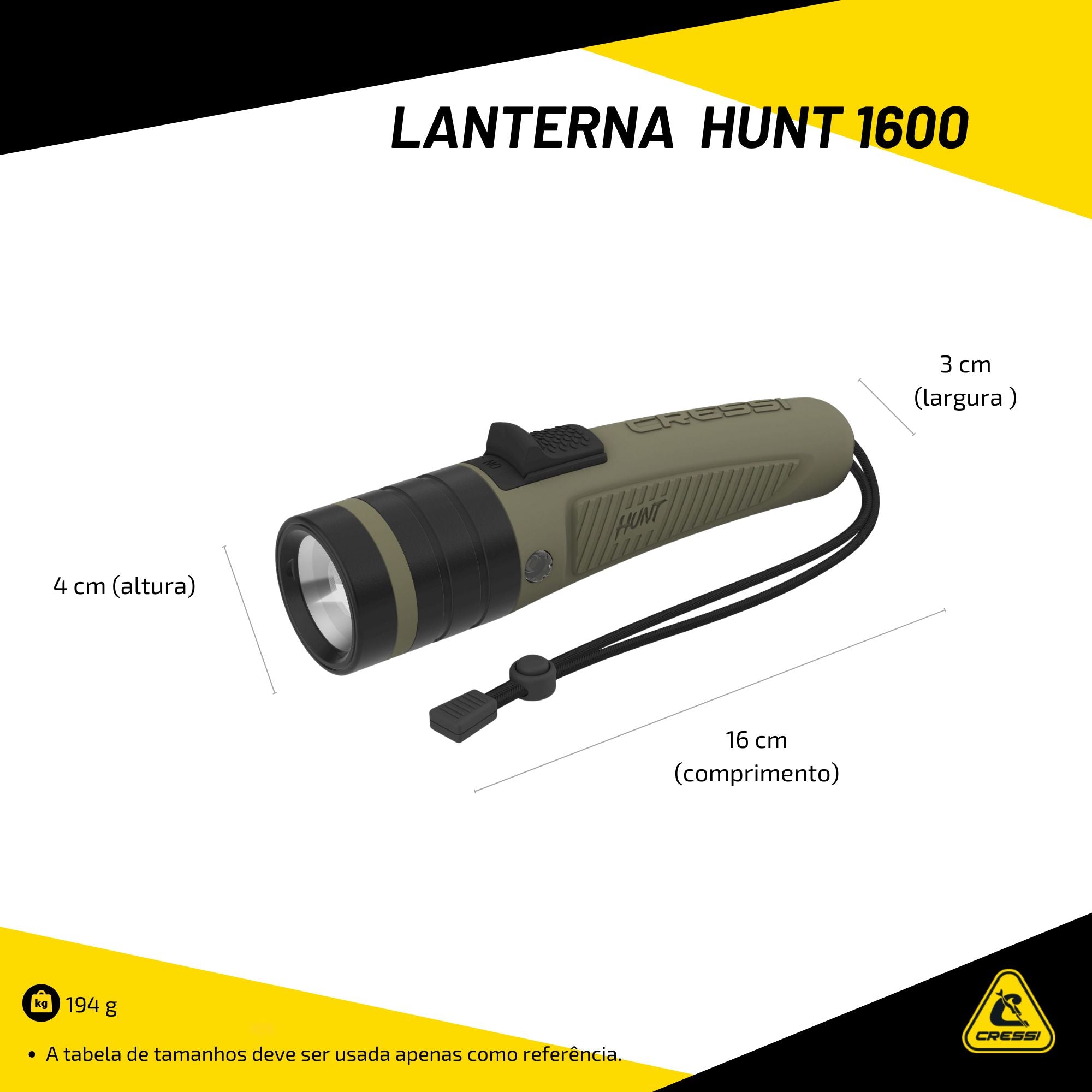 Lanterna Cressi Hunt 1600