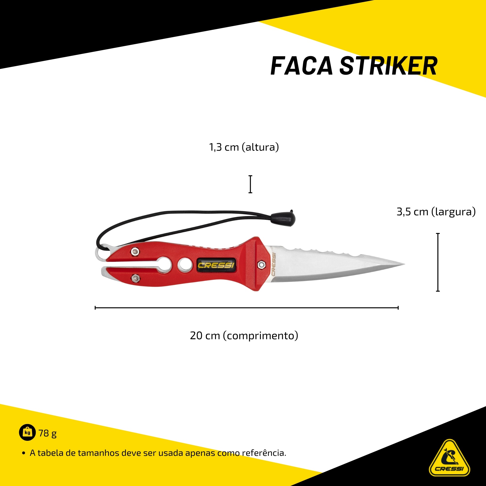 Faca Cressi Striker