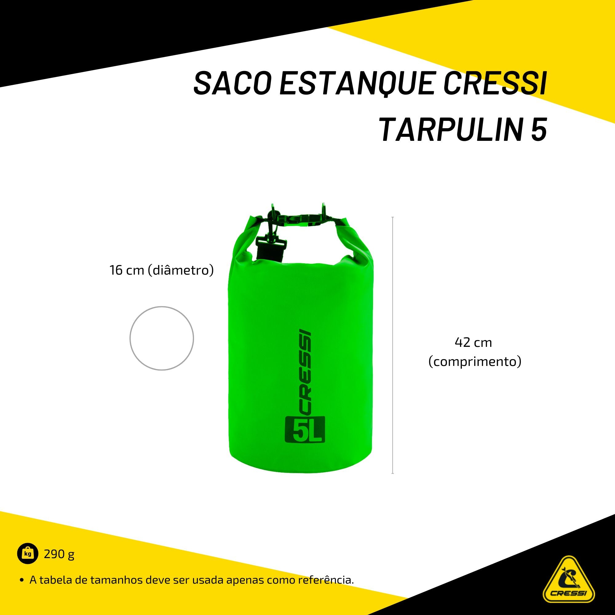 Saco Estanque Cressi Tarpulin 5 Cinza