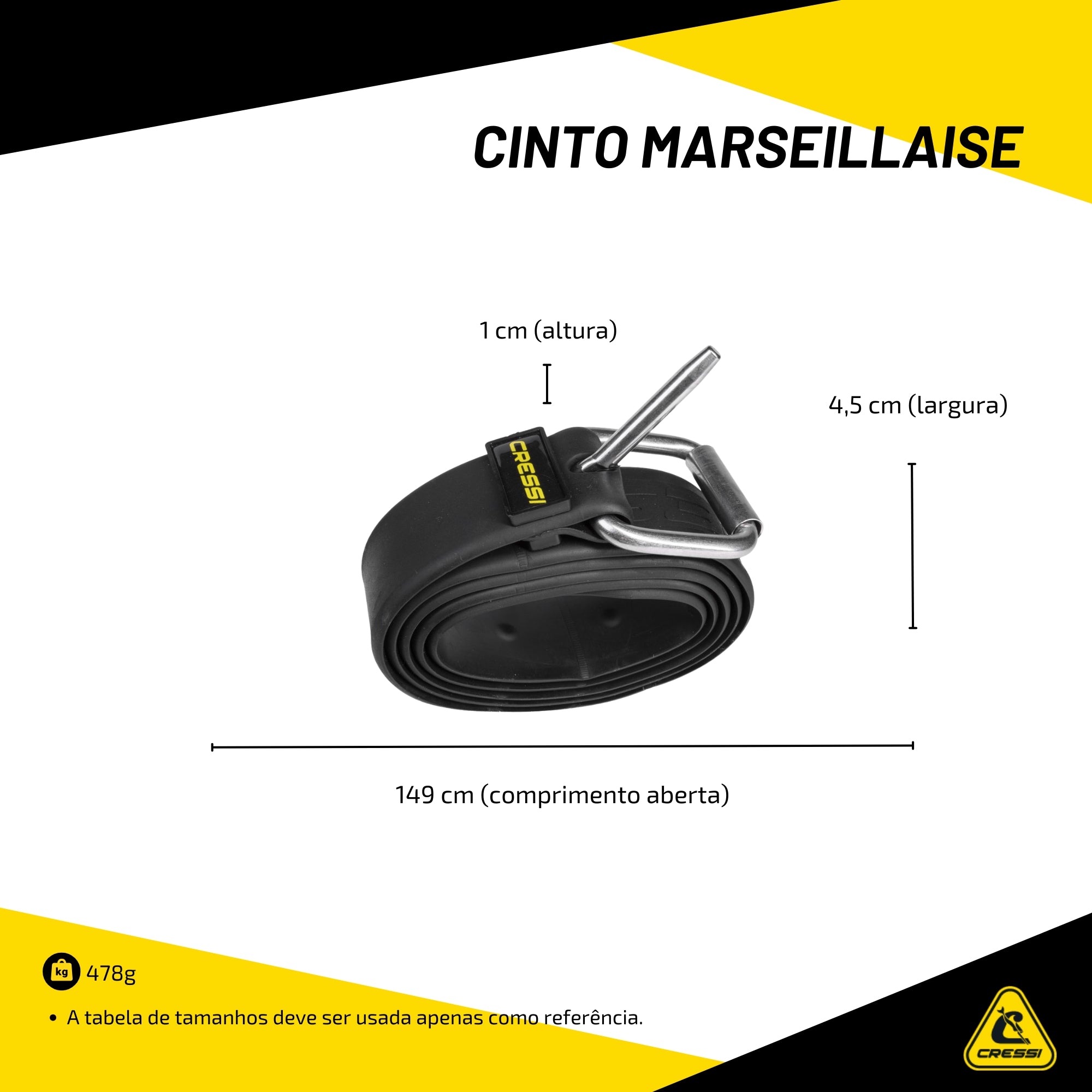 Cinto Cressi Marseillaise Ultra Belt Camu 4.0