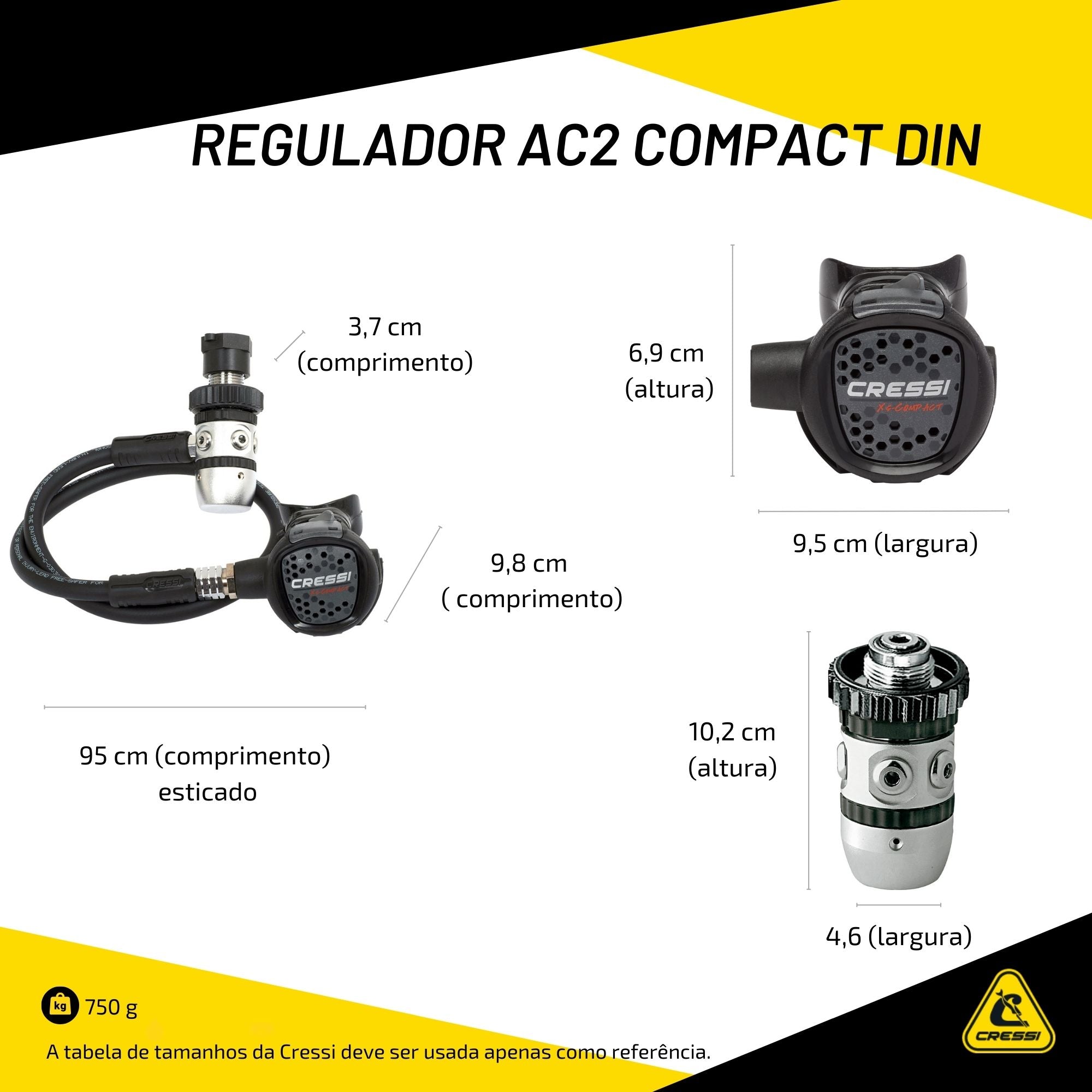 Regulador Cressi AC2 Compact Din