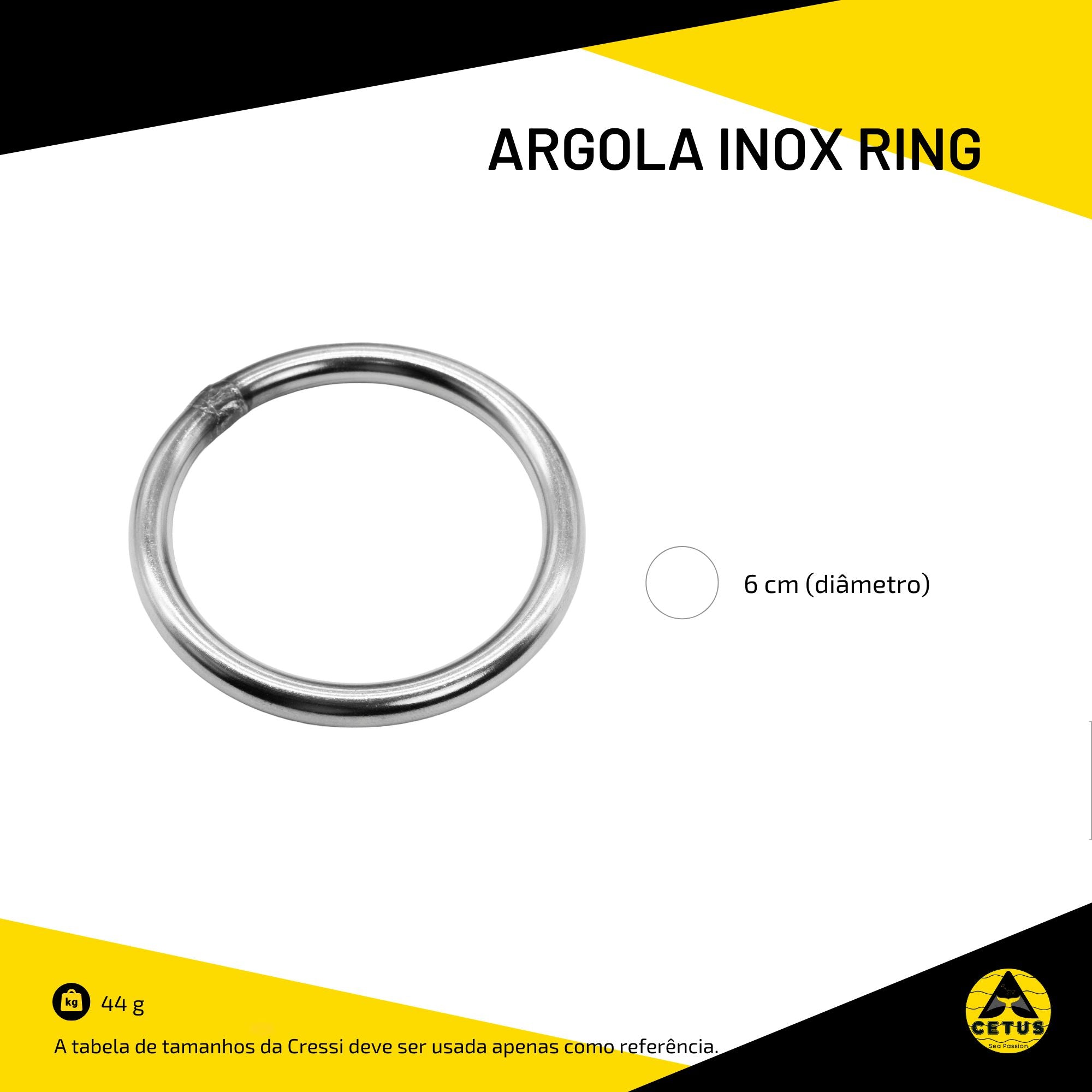 Argola Cetus Inox Ring