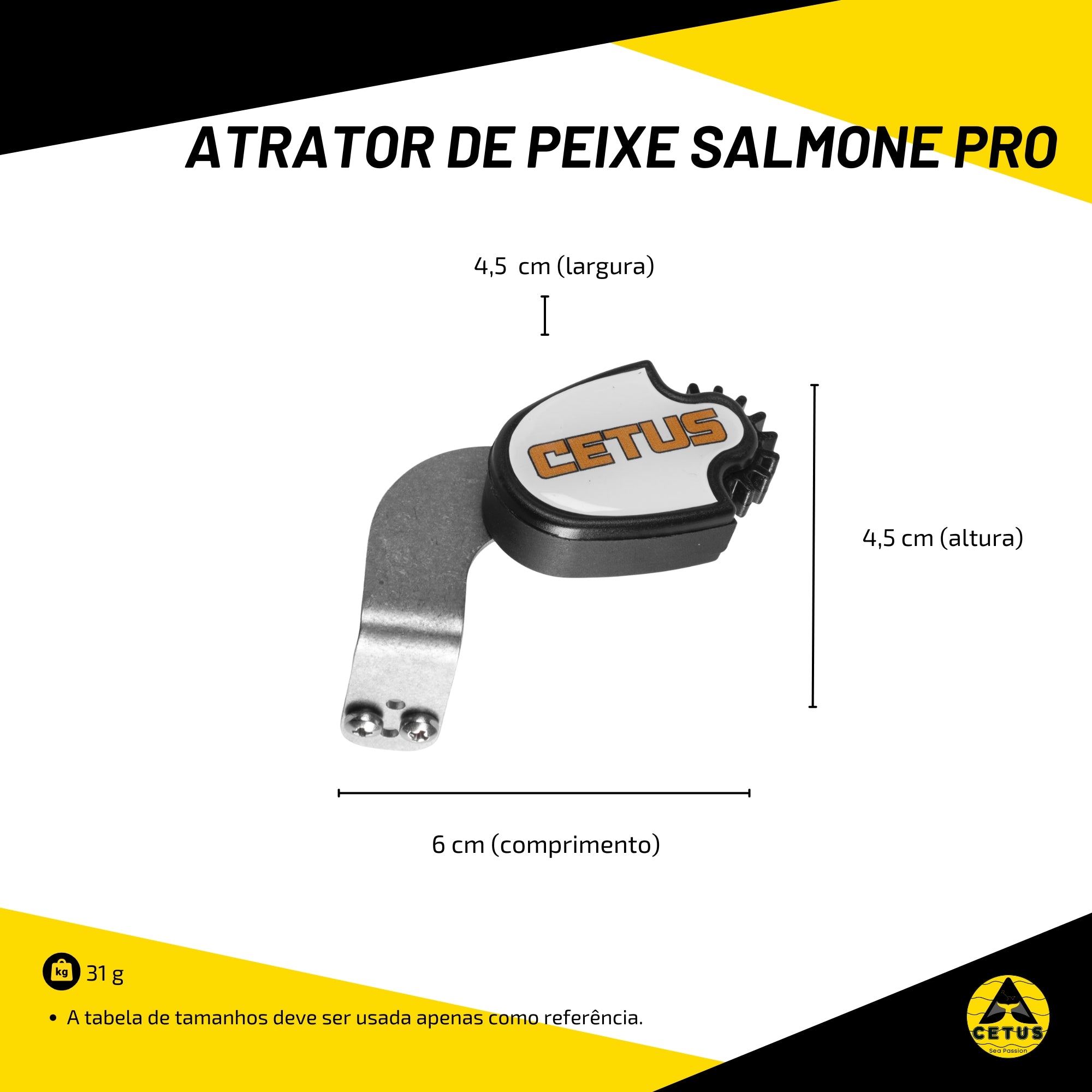 Atrator de Peixe Cetus Salmone Pro
